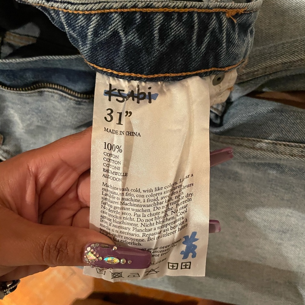 KSUBI SLIM PIN HIGH RISE ANKLE CROP - Picture 4 of 5